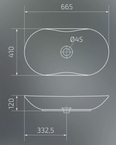 Умывальник Gid Mnc503H012