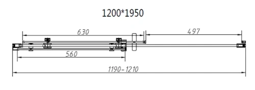 Душевая дверь Vincea Como-N VDS-4CN120CGB