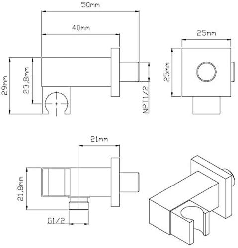 Душевая система Vincea VSFW-4211BG