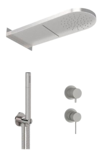 Душевая система Remer X Style INOX SSX93PS02MMCA, нержавеющая сталь