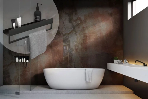 Полка для ванной Rea SF01-600-B black matt 06002