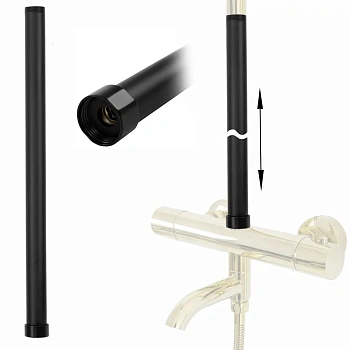 Удлинитель для душевой стойки Rea black matt K0880