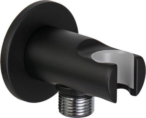 Держатель ручного душа с подключением Remer 337MNO, черный матовый