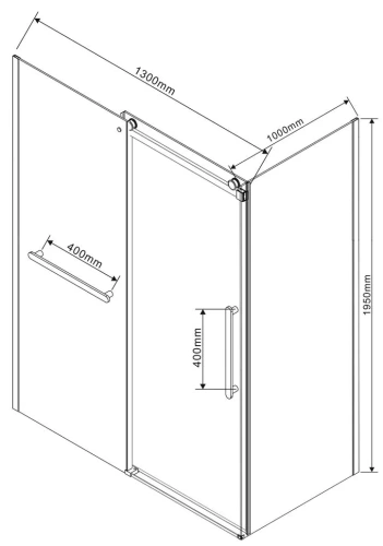 Душевой уголок Vincea Como Soft VSR-1CS1013CLGM