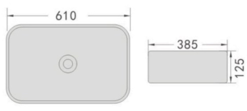 Умывальник Nemo 523GW glossy white