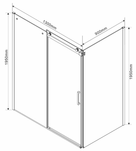 Душевой уголок Vincea Como VSR-1C9013CL