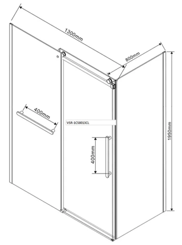 Душевой уголок Vincea Como Soft VSR-1CS8013CL