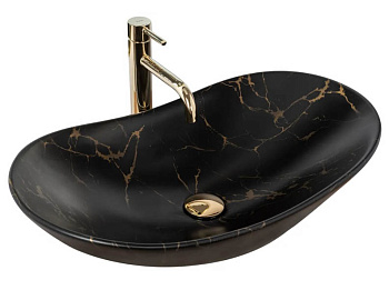 Умывальник Rea Royal 60 Black Marble matt U7478