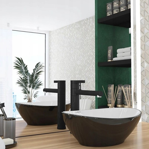 Умывальник Calani Fiesta Black White CAL-00023