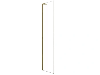 Душевая стенка Rea Hugo gold brush 90 K6613