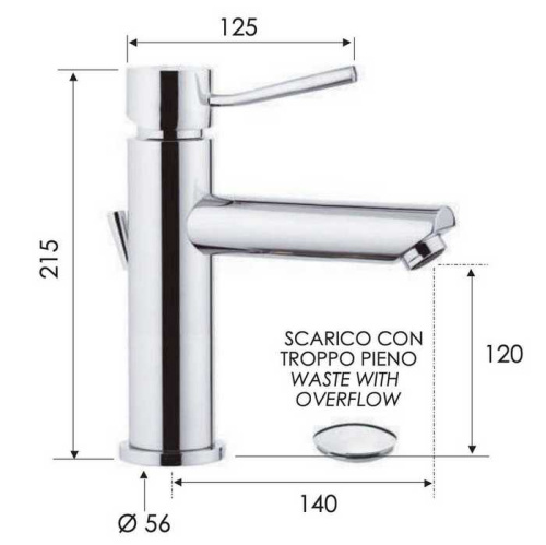 Смеситель для раковины Remer Minimal N10A2