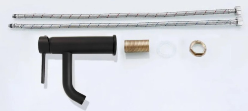 Смеситель для умывальника Rea Lungo Black matt B4102