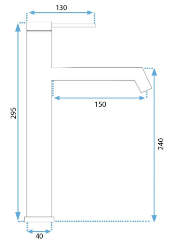 Смеситель для умывальника Rea Foss gold matt B5319