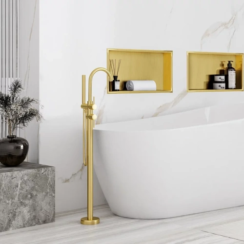 Полка врезная Rea 08 gold matt 05607