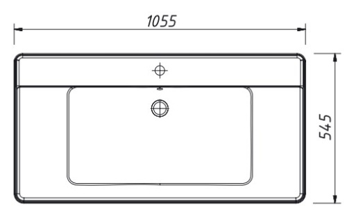 Тумба напольная Caprigo Jersey 105 34314-SF019