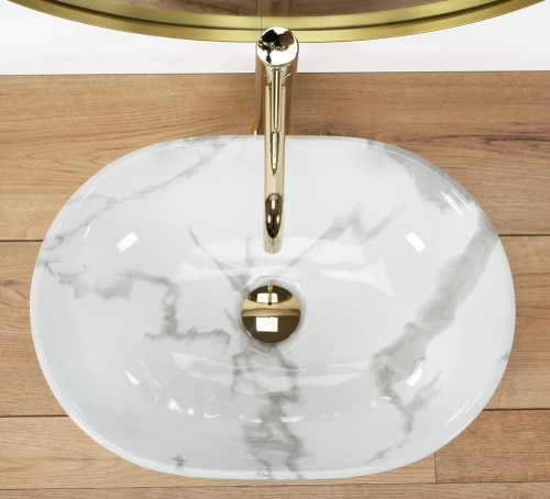 Умывальник Rea Amelia Marmo Shiny U8001