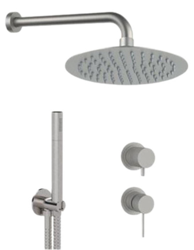 Душевая система Remer X Style INOX SSX92PS02UFM25, нержавеющая сталь