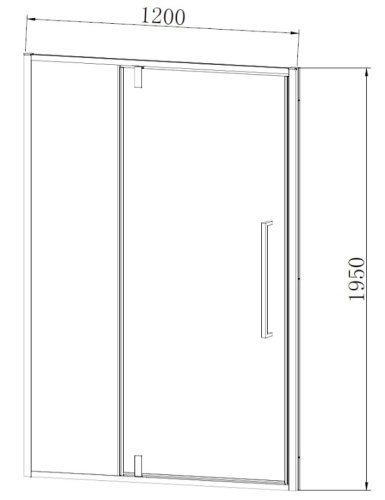 Душевая дверь Vincea Slim-N VDP-4SN120CL