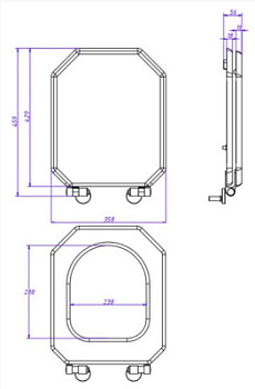 Сиденье для унитаза Caprigo Tempo KFe-47C-061.000.00.20