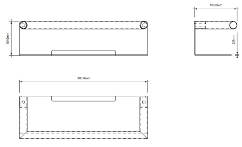 Полка для душа 30 см Decor Walther Mikado DA 30 0863976