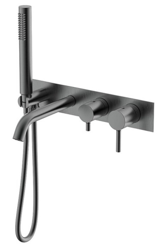 Смеситель для ванны Nemo Round NM-2353BGM brush gun metal