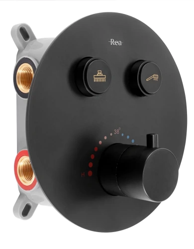 Душевая система Rea Lungo Black matt P8549