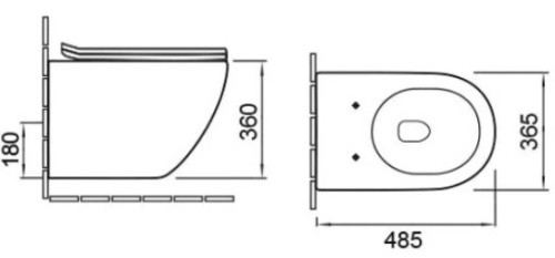 Унитаз подвесной Vincea Globo VT1-14S
