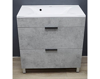 Тумба напольная Vela Каскад Чикаго 80Н бетон матовый TU27089