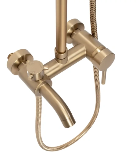 Душевая система Rea Luis Gold matt P7051