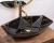 Умывальник Rea Vegas Black Marble Shiny U5603