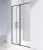 Душевая дверь Vincea Slim 8mm VDP-4SL120CLB Душевая дверь Vincea Slim 8mm VDP-4SL120CLB