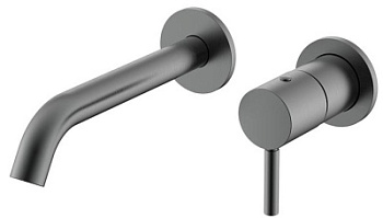 Смеситель для раковины Nemo Round NM-2313BGM brush gun metal