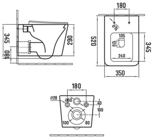 Унитаз подвесной Vincea Q-Line VT1-12MC