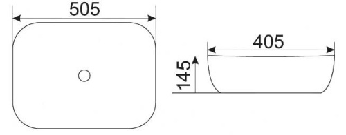 Умывальник CeramaLux D1302H024