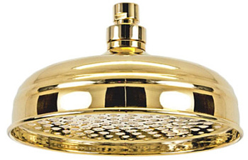 Верхний душ с шарнирным соединением 20 см Remer 359B20DOX, золото глянцевое