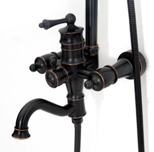 Душевая система Rea Vintage Old Black P2367