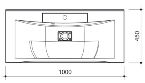Тумба подвесная Caprigo Accord 100 2221-SF027