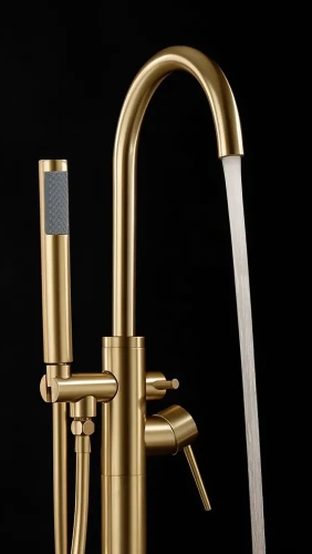 Смеситель для ванны Rea Lungo gold matt B7498