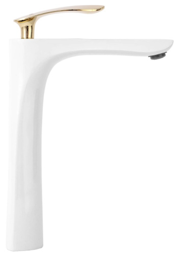 Смеситель для умывальника Rea Orbit White Gold B2053