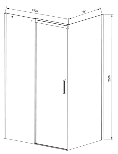 Душевой уголок Vincea Dice VSR-4D8013CL