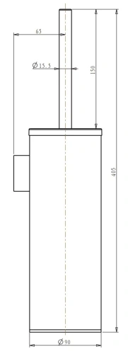 Ёршик настенный Nemo NM-K6015BGM brush gun metal