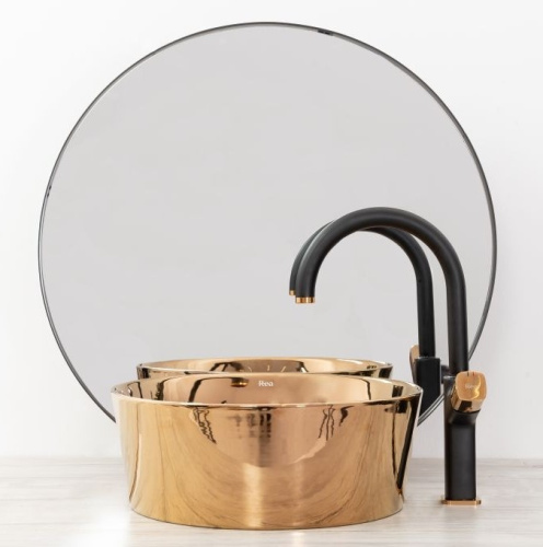 Смеситель для умывальника Rea Salto Black B6351