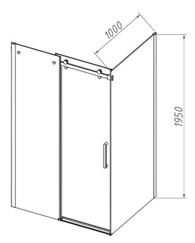 Душевой уголок Vincea Como-N VSR-4CN1012CL