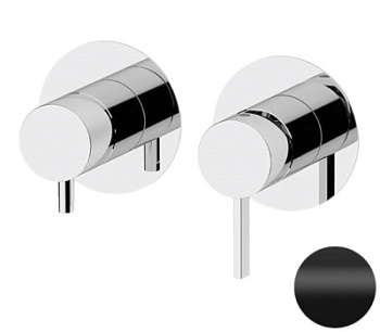 Смеситель для душа Remer Metrica MC93ZPNO, черный матовый