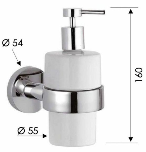 Дозатор Remer Guest GS13DO, золото глянцевое