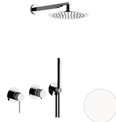 Душевая система Remer X Style X96S02BO, белый матовый