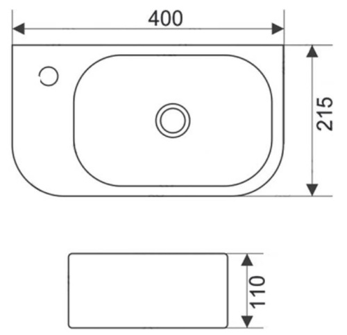 Умывальник CeramaLux 78204R