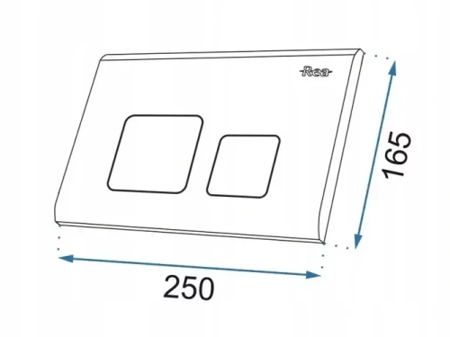Кнопка смыва Rea тип F black matt E9854