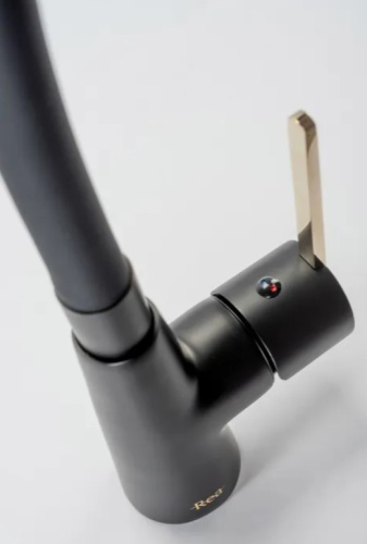 Смеситель для мойки Rea Icon Black matt Gold B5682