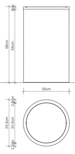 Корзина для белья Decor Walther DW 121 0610700